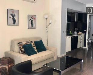 Sala d'estar de Pis de lloguer en  Madrid Capital amb Aire condicionat, Calefacció i Moblat