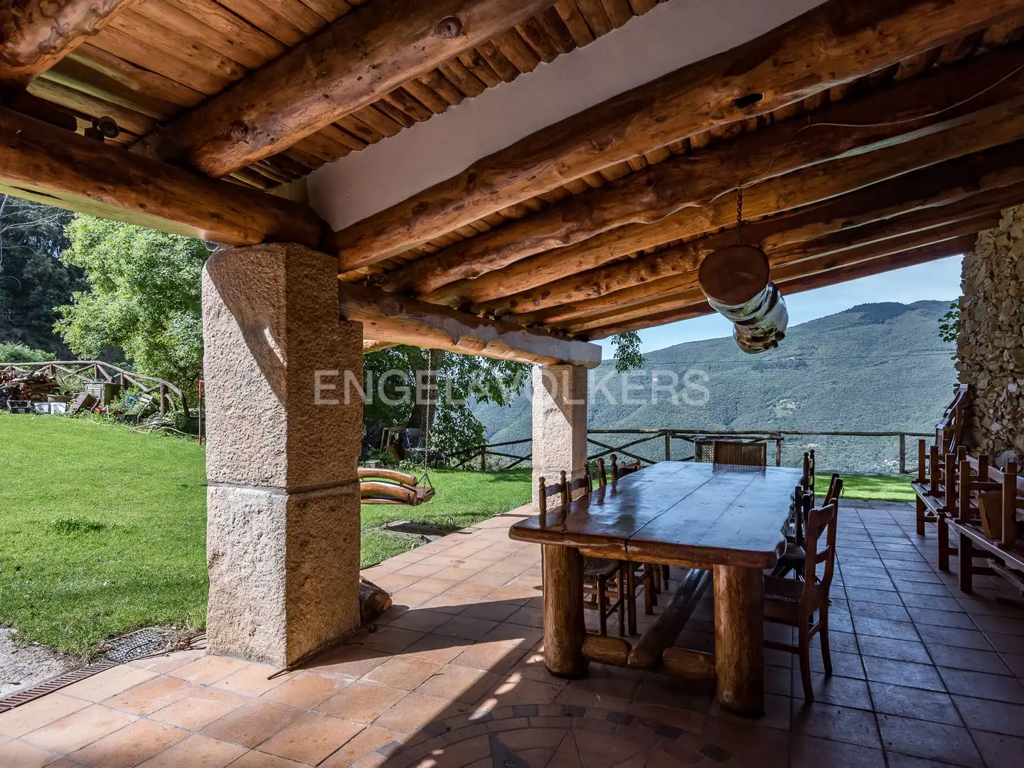 Terraza de Finca rústica en venta en Fogars de Montclús con Calefacción, Jardín privado y Trastero