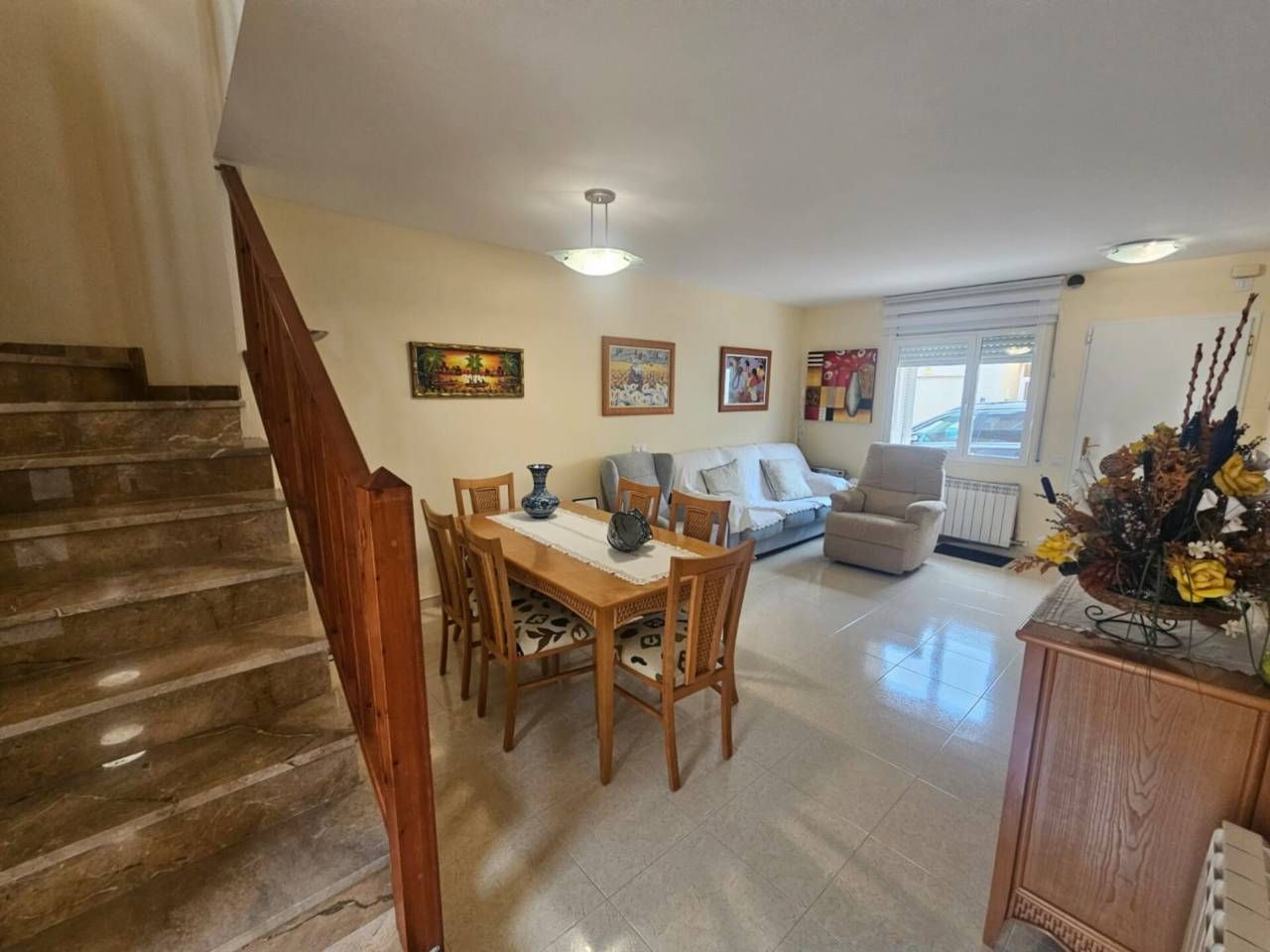 Living room of Single-family semi-detached for sale in Creixell  with Air Conditioner, Heating and Terrace