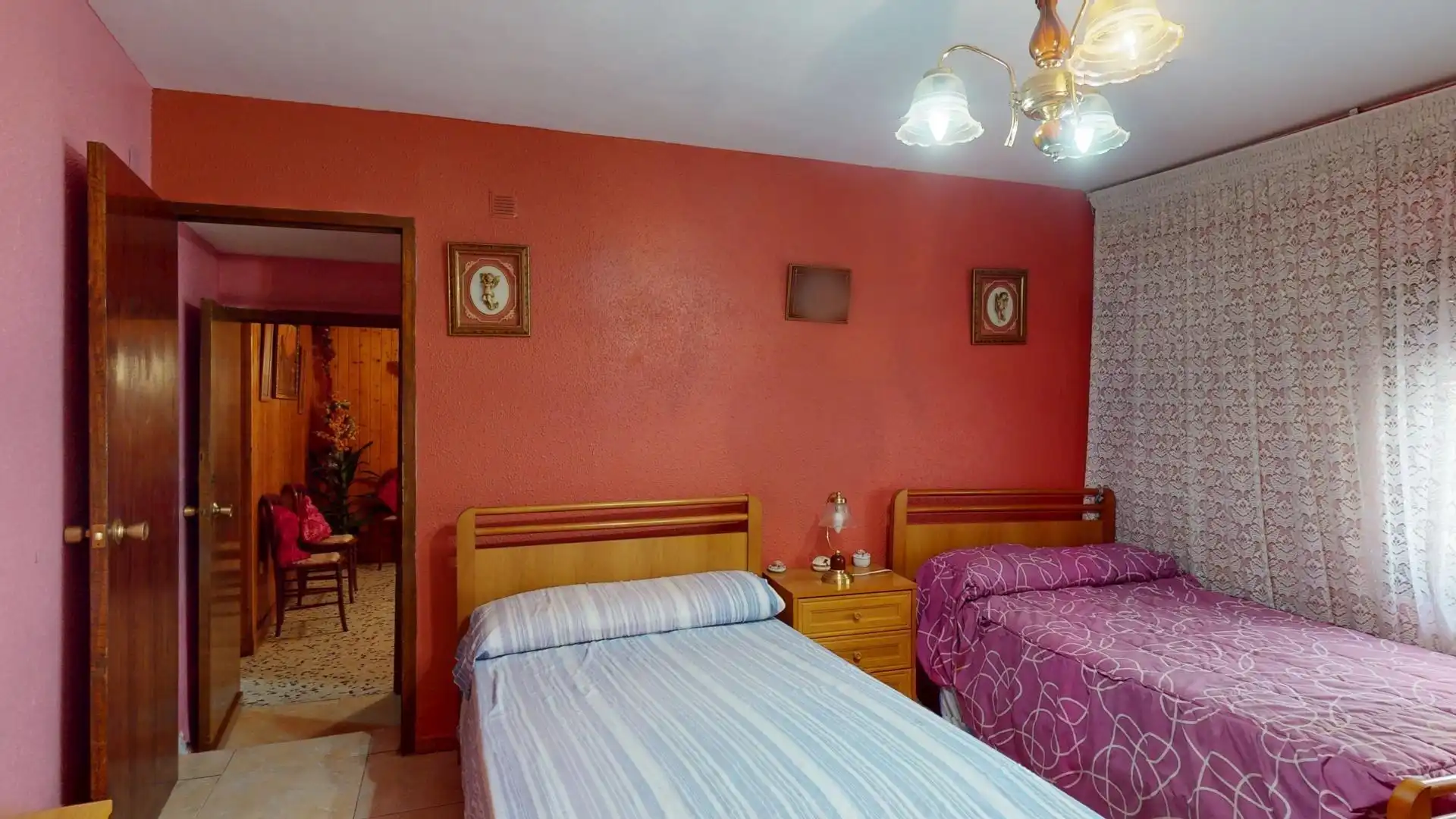 Habitación de Finca rústica en venta en Lumpiaque con Calefacción, Terraza y Amueblado