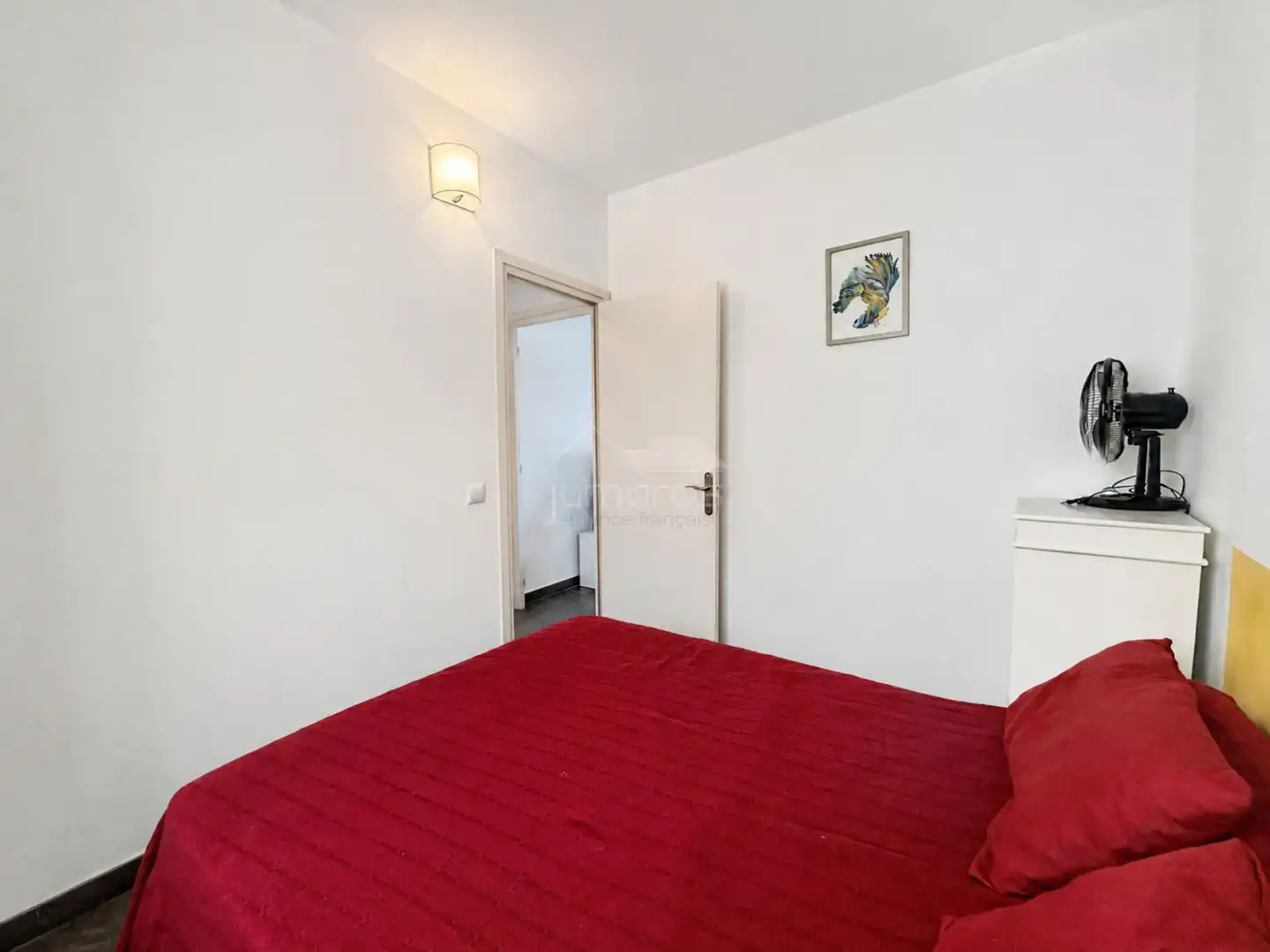 Schlafzimmer von Wohnung zum Verkauf in Empuriabrava mit Klimaanlage, Heizung und Terrasse