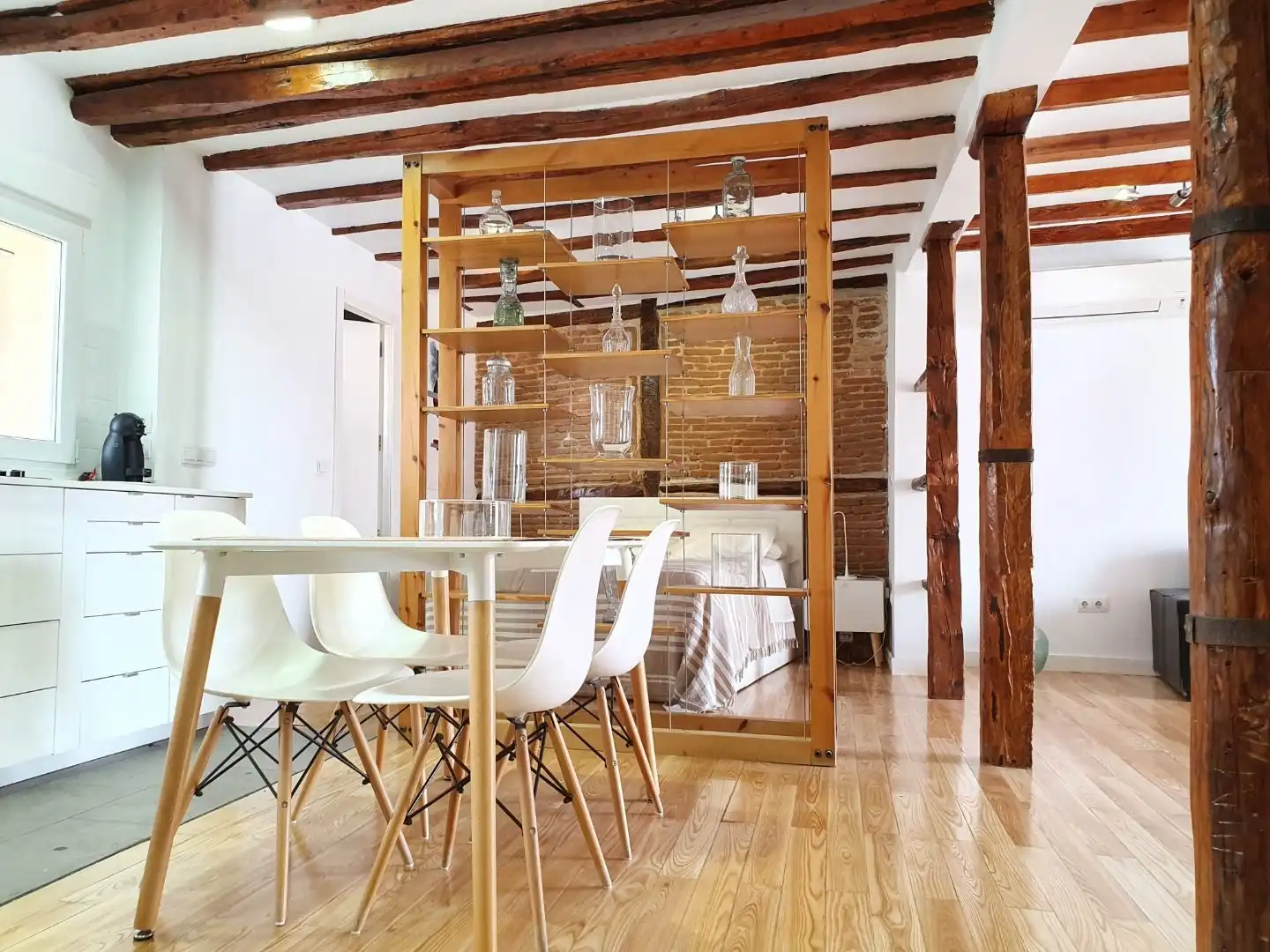 Comedor de Ático de alquiler en Madrid con Aire acondicionado, Calefacción y Terraza