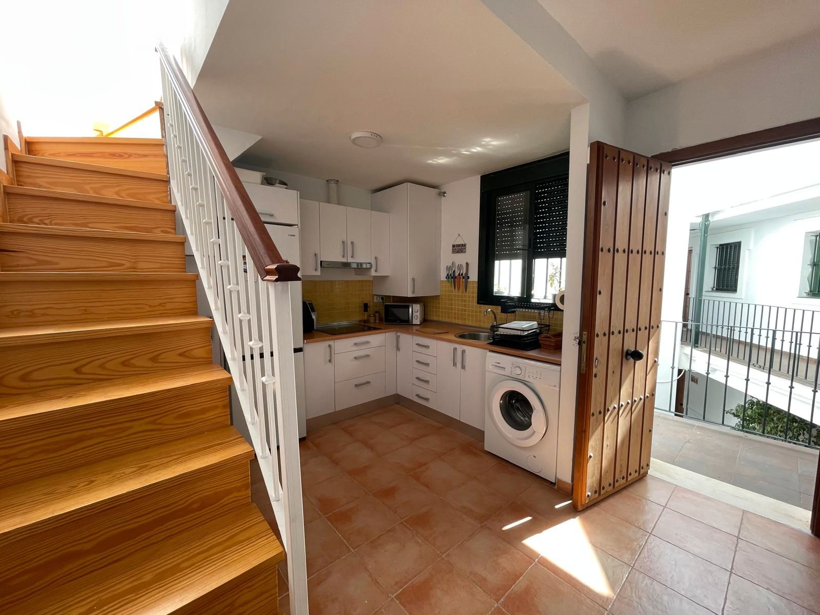 Kitchen of Apartment for sale in Sanlúcar la Mayor  with Air Conditioner, Terrace and Storage room