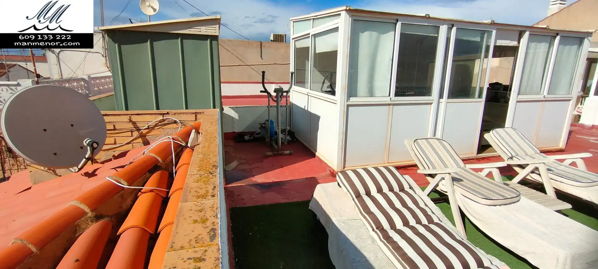 Terraza de Casa adosada en venta en Cartagena con Aire acondicionado, Jardín privado y Trastero