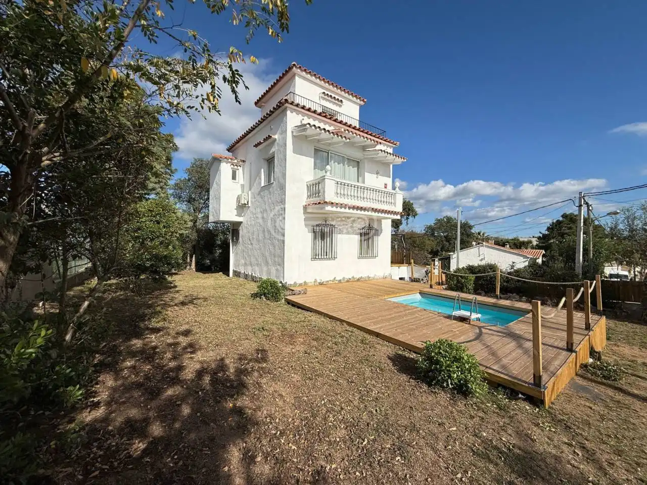 Vista exterior de Casa o chalet en venta en Lloret de Mar con Aire acondicionado, Jardín privado y Parquet