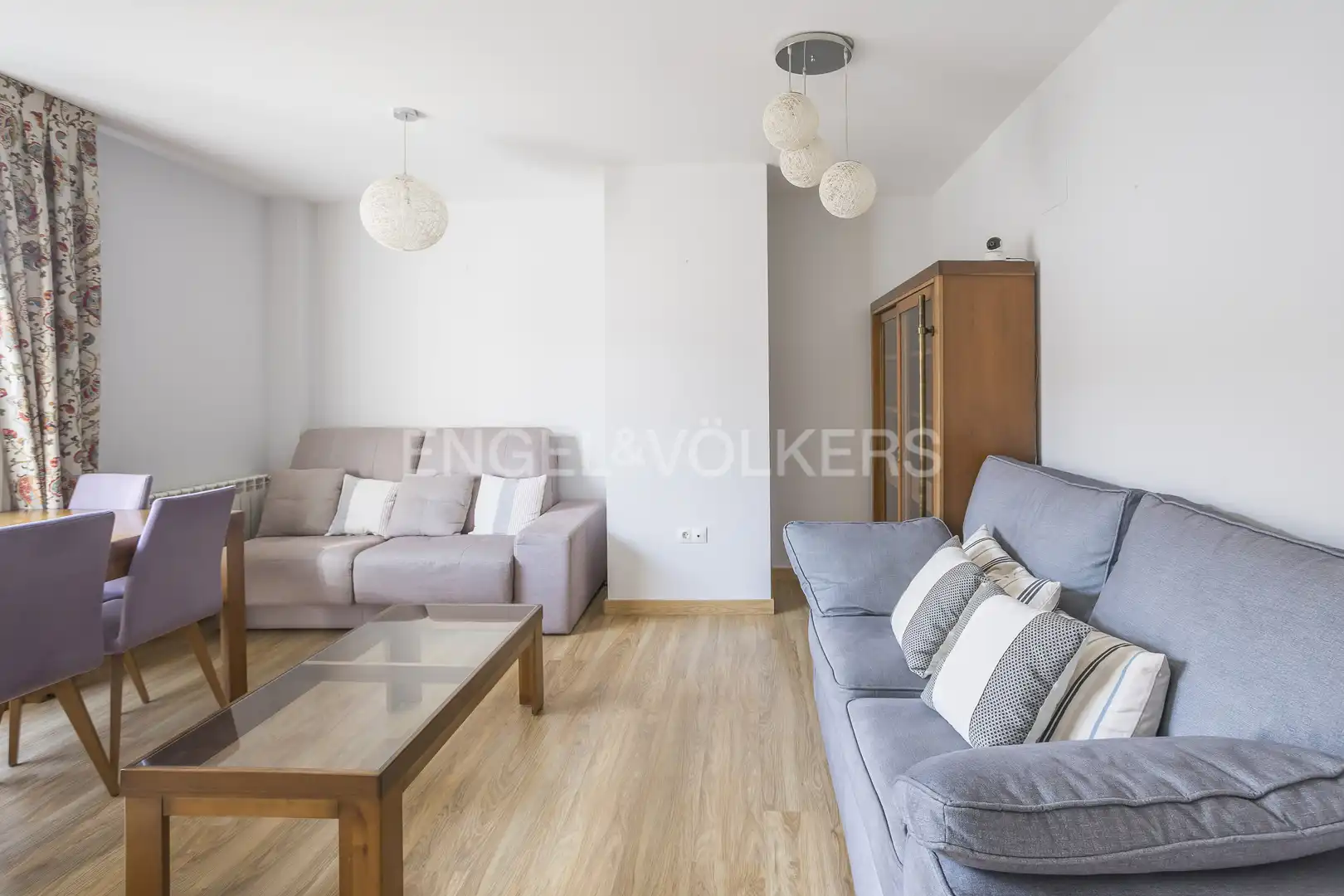 Wohnzimmer von Dachboden zur Miete in Madrid mit Klimaanlage, Heizung und Terrasse