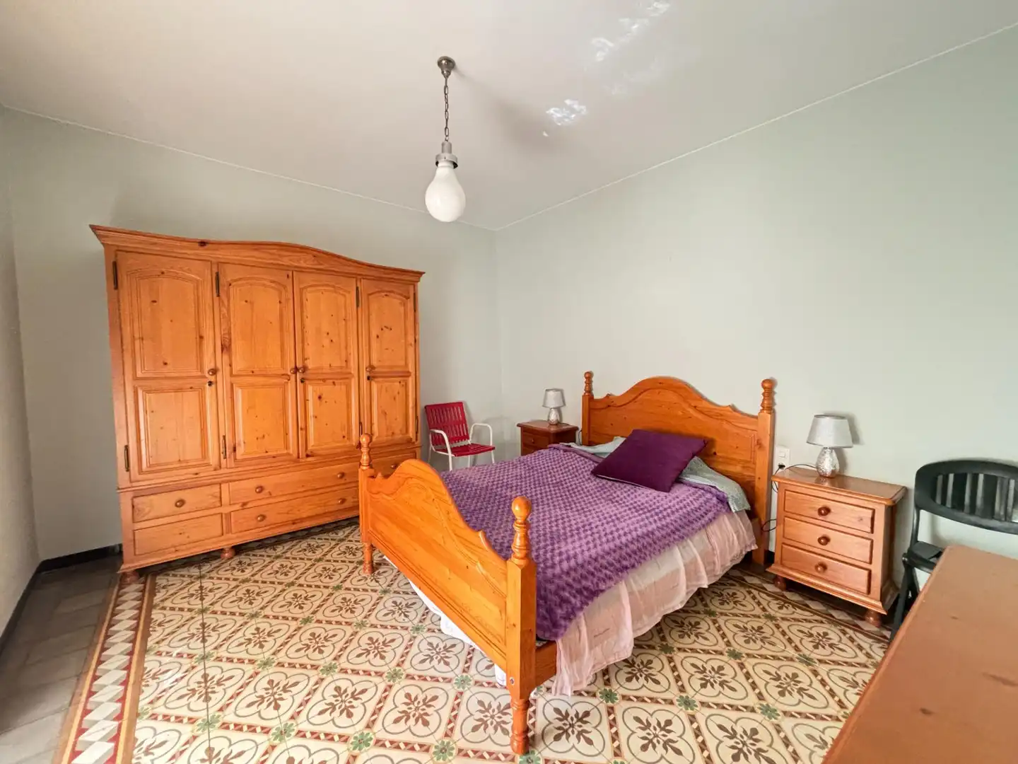 Habitación de Casa adosada en venta en Sant Feliu de Pallerols con Calefacción, Jardín privado y Terraza