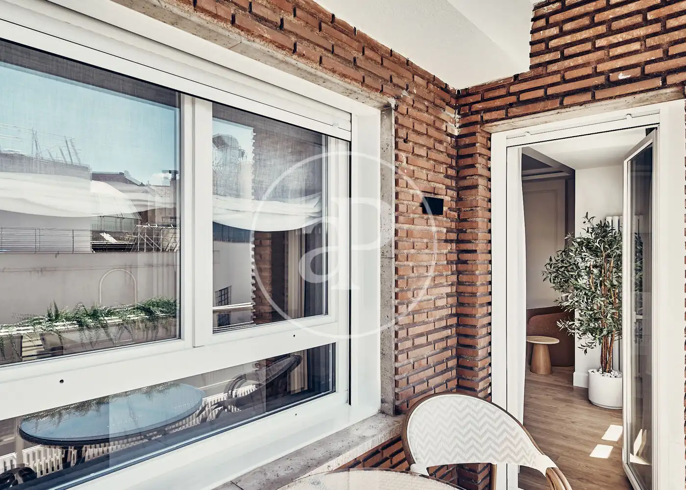 Balcony of Flat for sale in Madrid  with Air Conditioner, Heating and Terrace