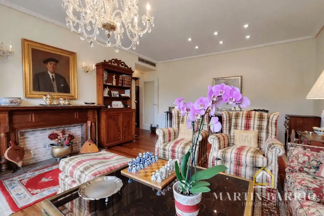 Sala de estar de Piso en venta en Getxo  con Aire acondicionado, Calefacción y Jardín privado