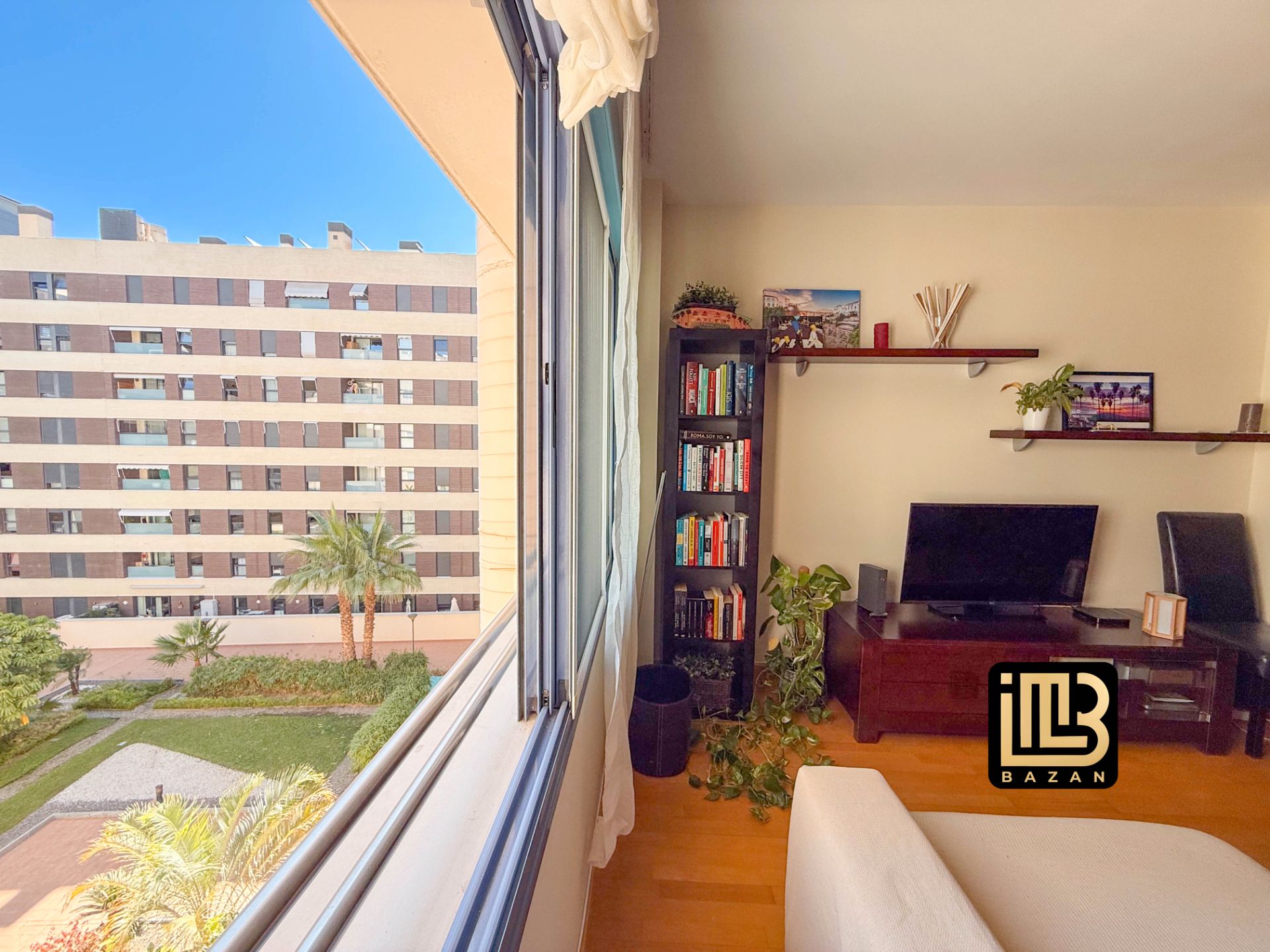 Sala de estar de Piso de alquiler en Málaga Capital con Aire acondicionado, Parquet y Amueblado