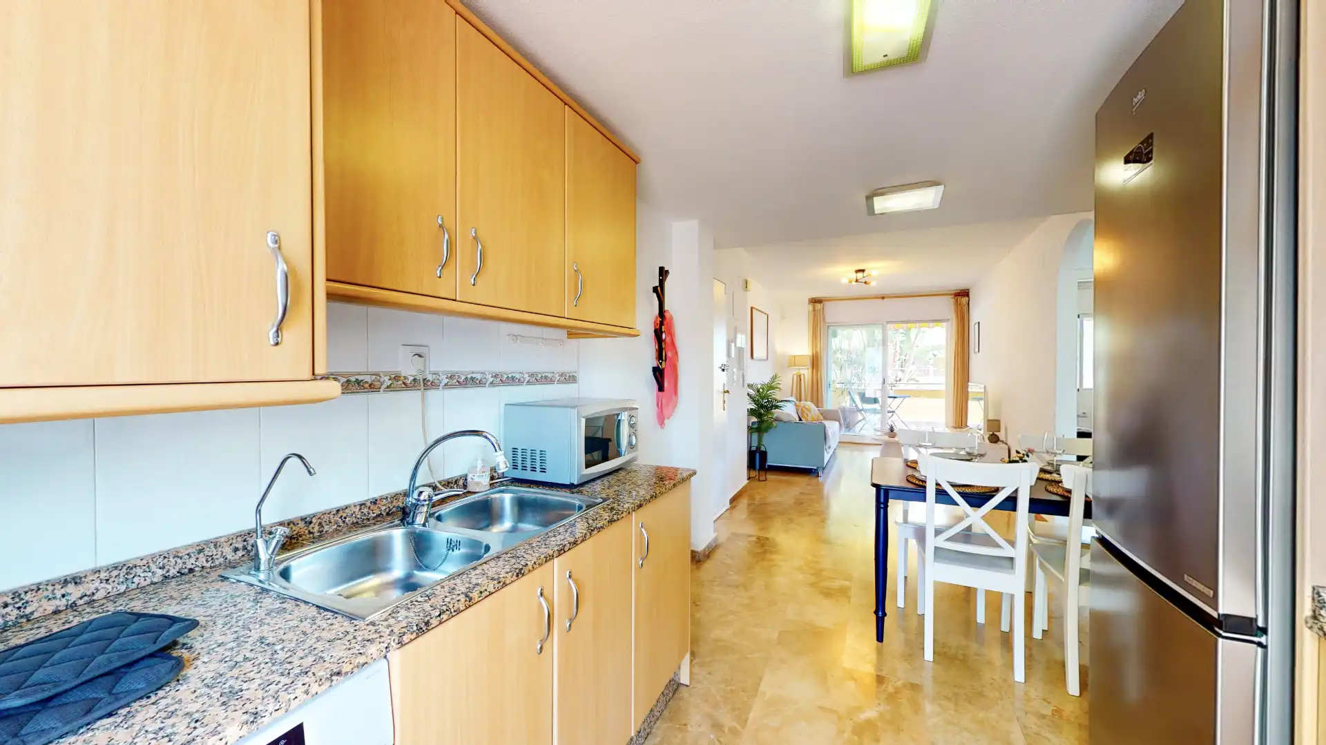 Cocina de Apartamento de alquiler en Dénia con Aire acondicionado, Calefacción y Terraza