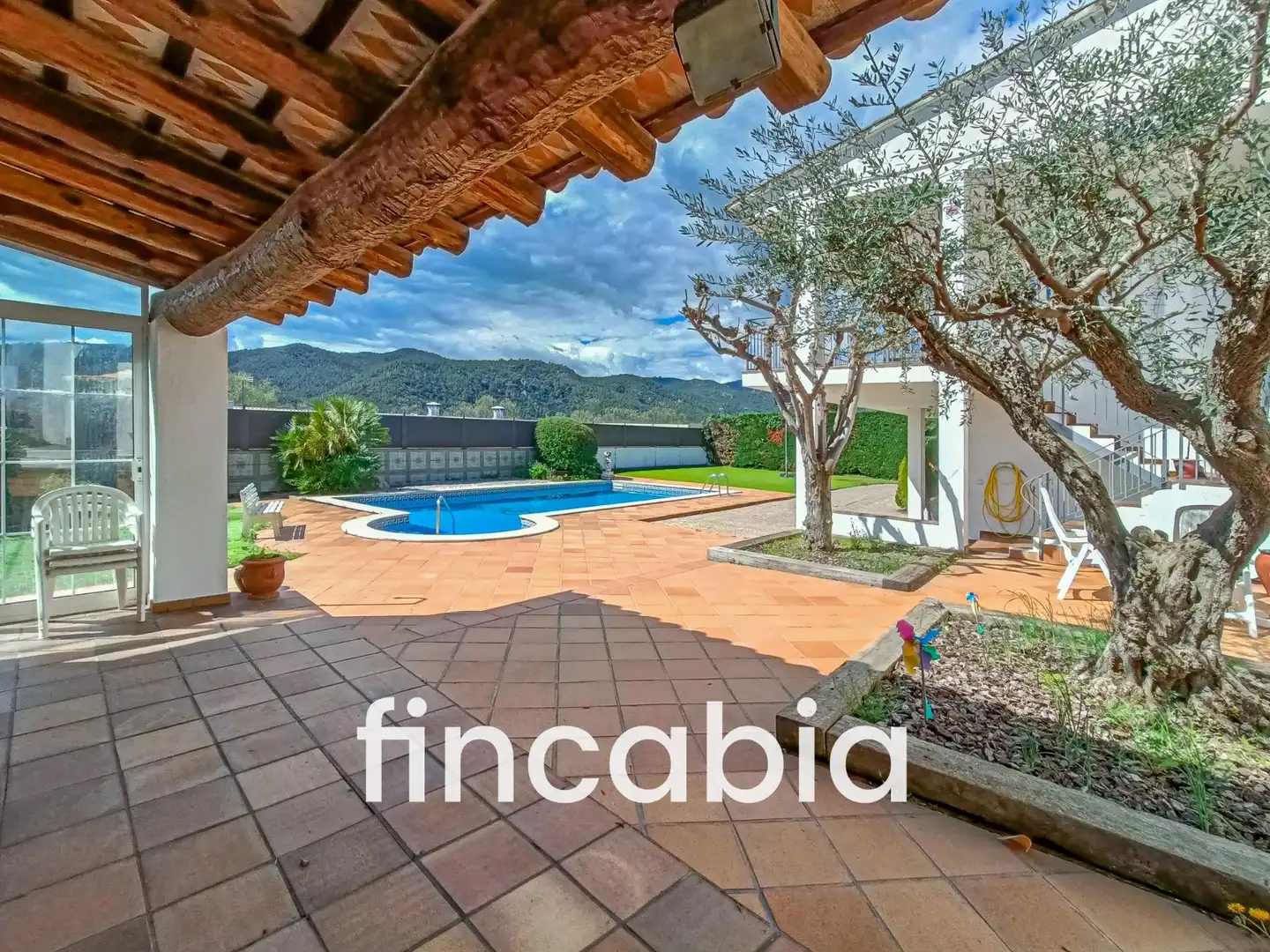 Vista exterior de Casa o xalet en venda en Santa Coloma de Farners amb Aire condicionat, Calefacció i Jardí privat