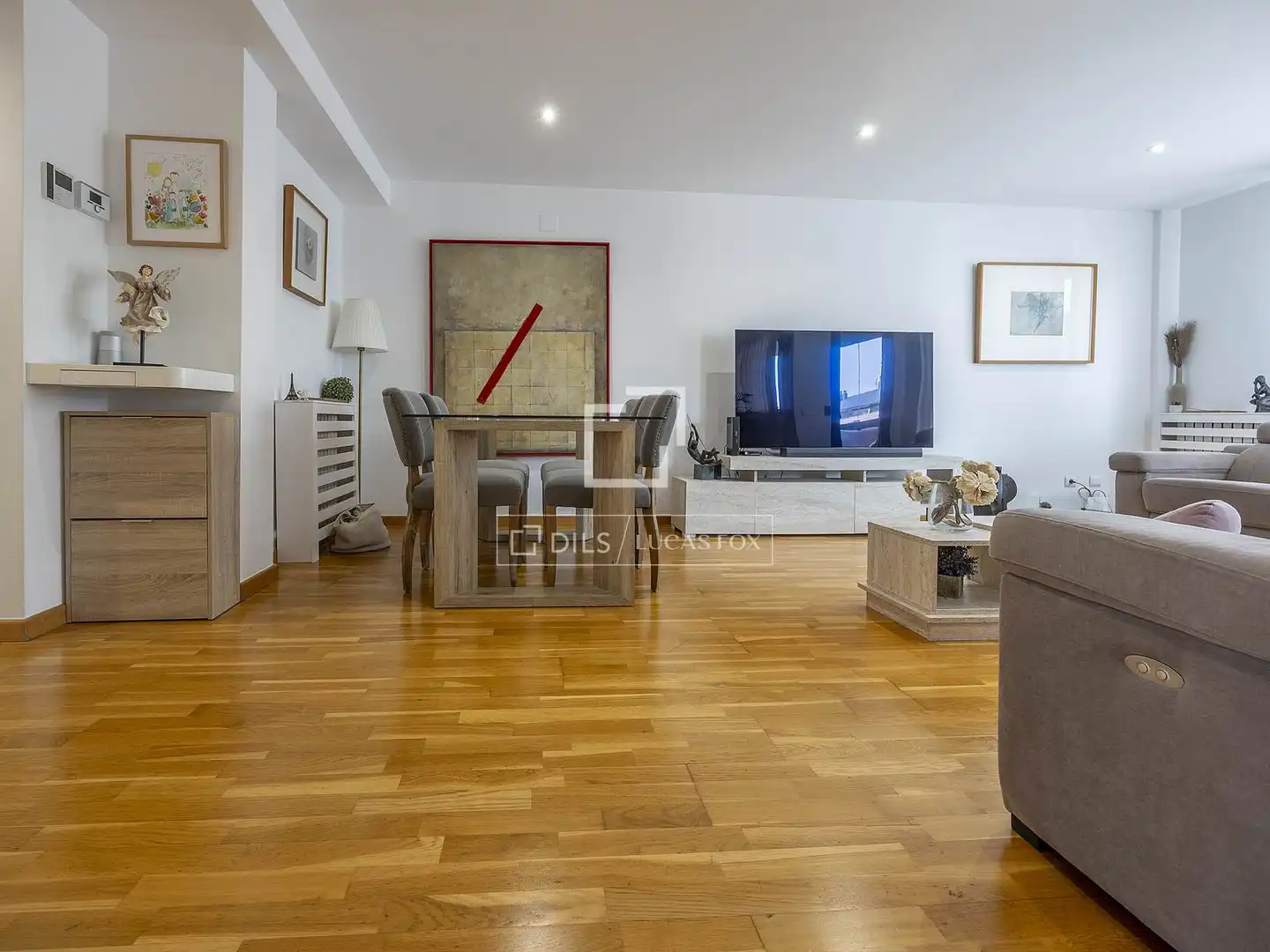 Wohnzimmer von Wohnung zum Verkauf in Valencia mit Klimaanlage, Heizung und Privatgarten