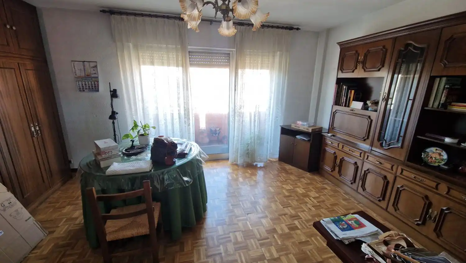 Living room of Flat for sale in León Capital   with Heating, Parquet flooring and Terrace