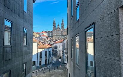 Exterior view of Apartment to rent in Santiago de Compostela   with Heating, Parquet flooring and Furnished