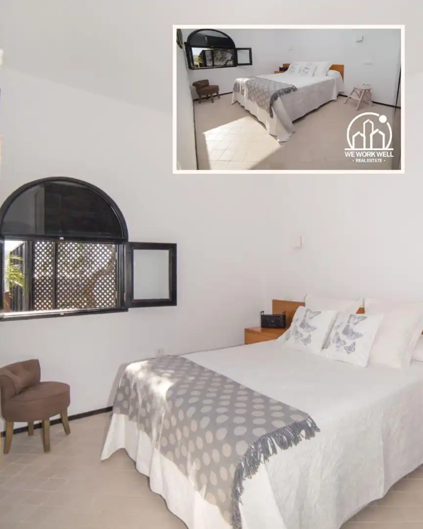 Dormitori de Casa o xalet en venda en La Oliva amb Aire condicionat, Jardí privat i Parquet