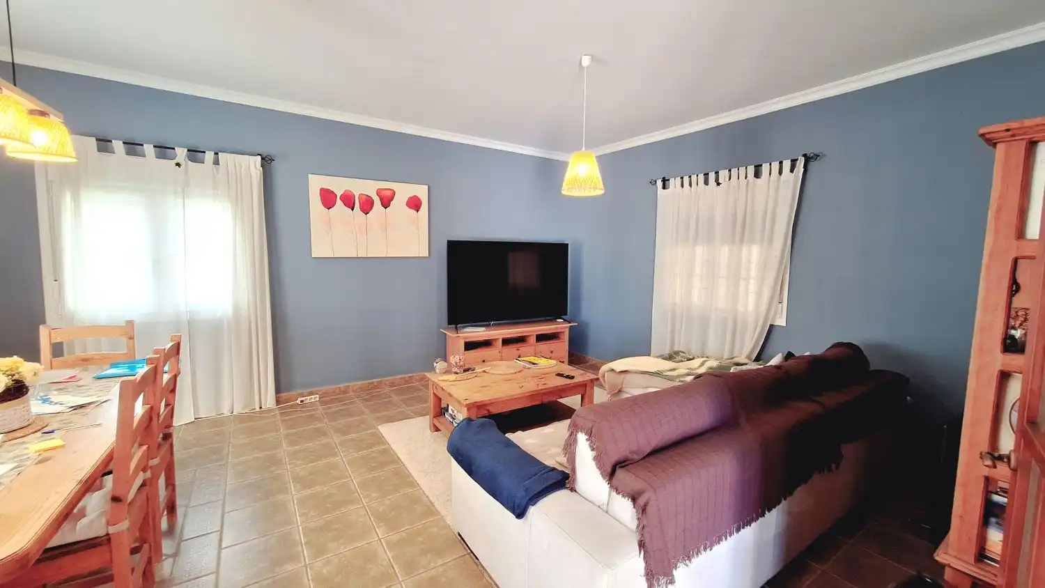 Sala d'estar de Casa o xalet en venda en Los Gallardos amb Aire condicionat