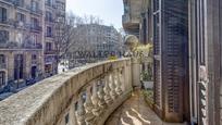 Exterior view of Flat for sale in  Barcelona Capital  with Heating, Private garden and Parquet flooring