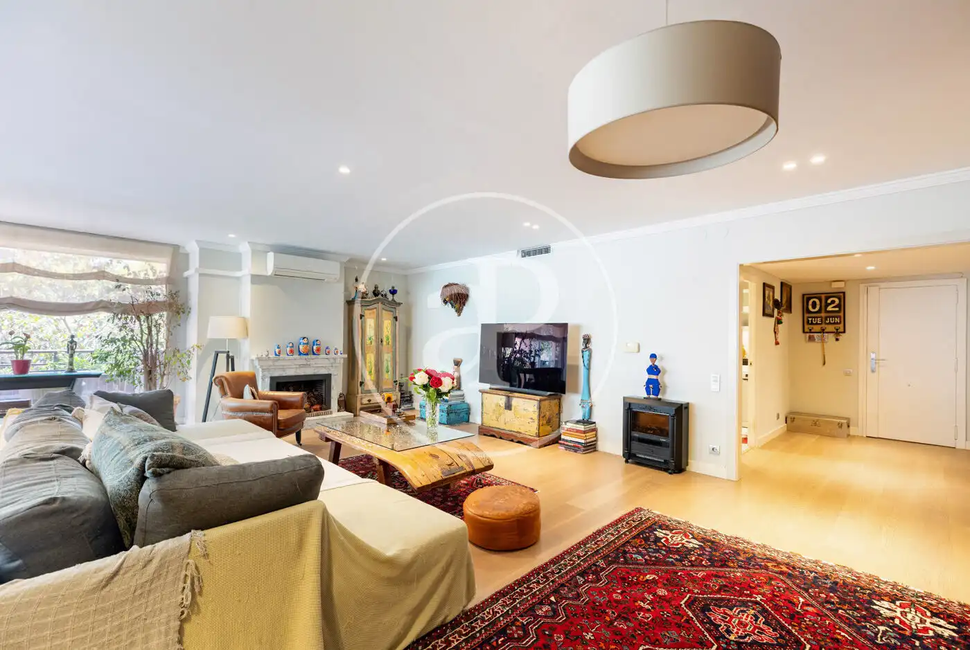 Sala de estar de Piso en venta en Barcelona con Aire acondicionado, Calefacción y Terraza
