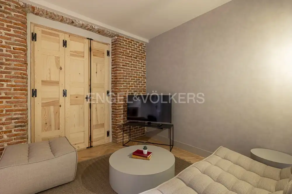 Sala de estar de Piso de alquiler en Madrid con Aire acondicionado, Calefacción y Amueblado