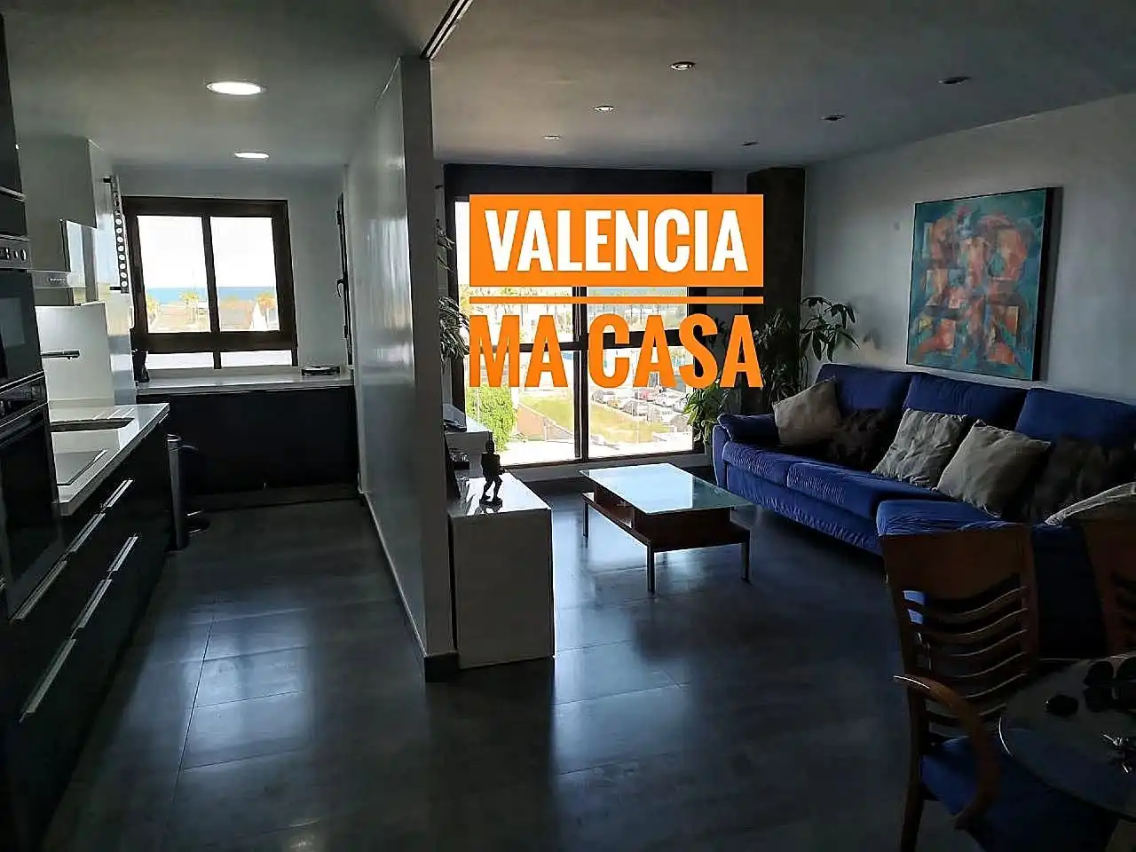 Living room of Flat for rent in Valencia  with Air Conditioner, Heating and Furnished