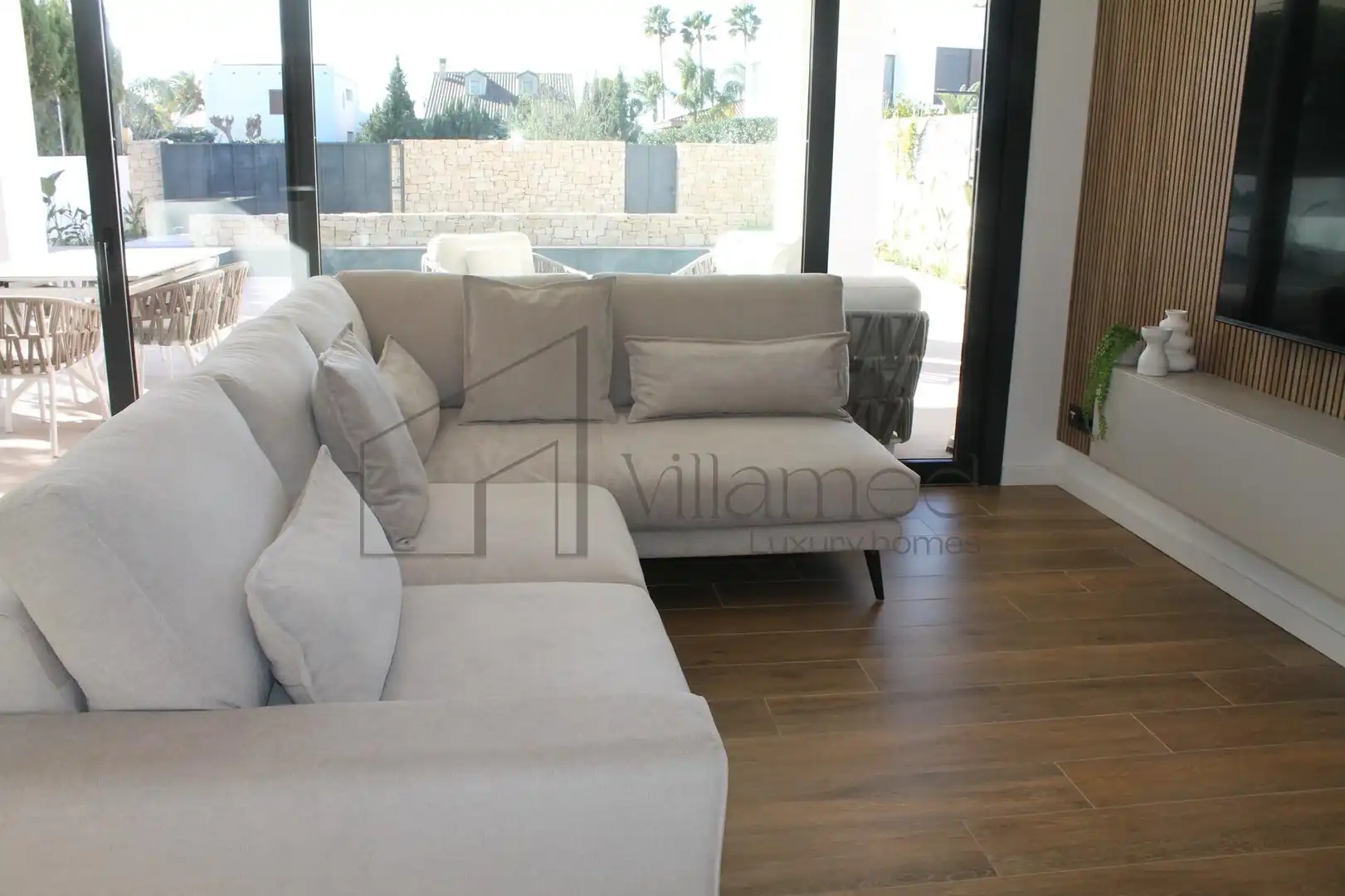 Sala d'estar de Casa o xalet de lloguer en L'Eliana amb Aire condicionat, Jardí privat i Terrassa