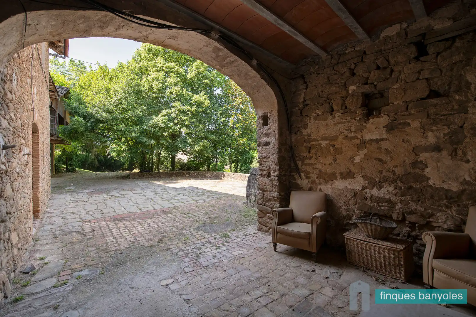 Jardí de Finca rústica en venda en Les Preses amb Calefacció, Jardí privat i Terrassa