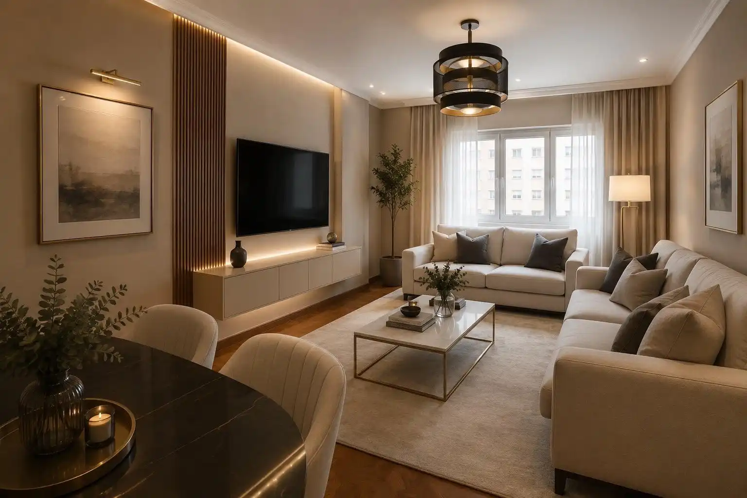 Sala d'estar de Pis en venda en Santander amb Calefacció i Balcó