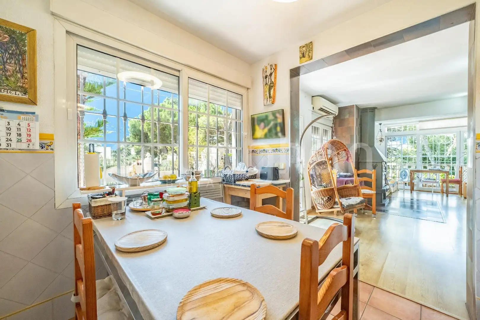 Comedor de Casa o chalet en venta en Paterna con Aire acondicionado, Jardín privado y Terraza