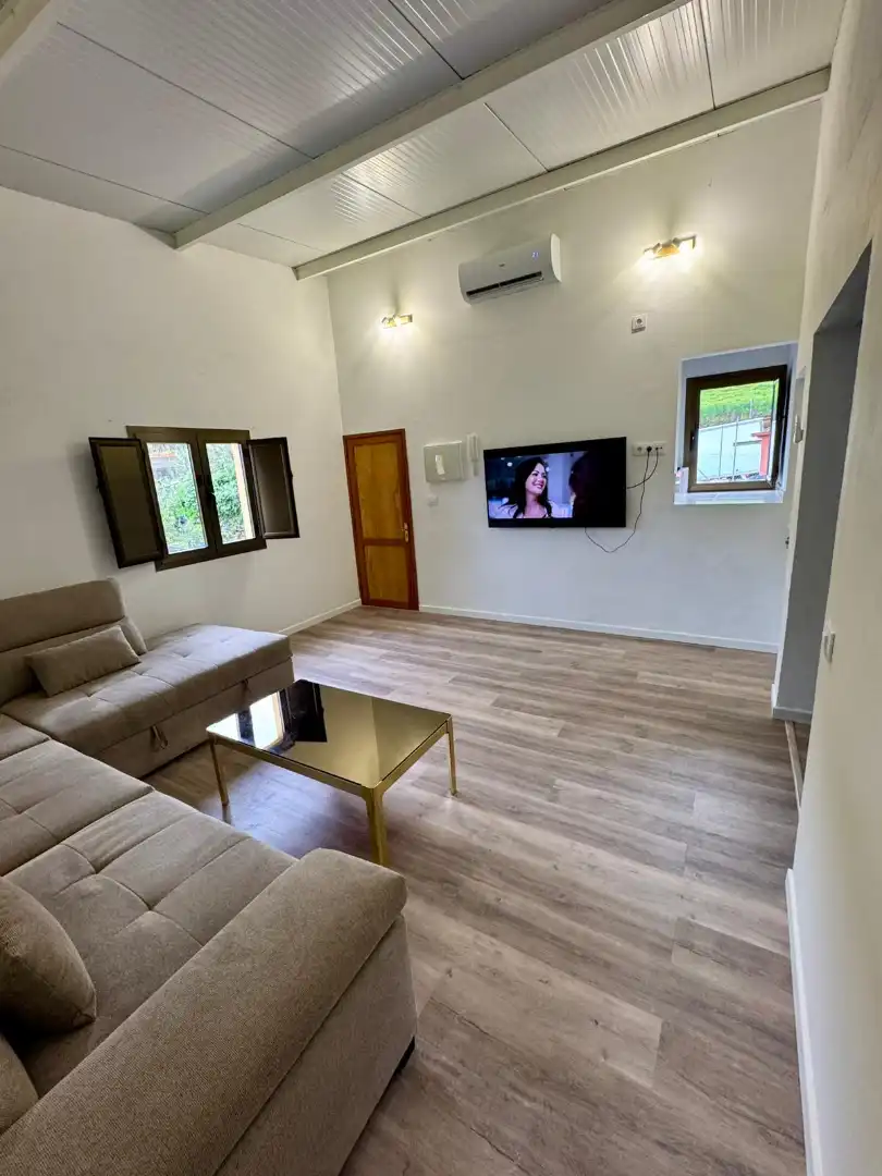 Sala de estar de Ático de alquiler en Firgas con Aire acondicionado, Terraza y Amueblado