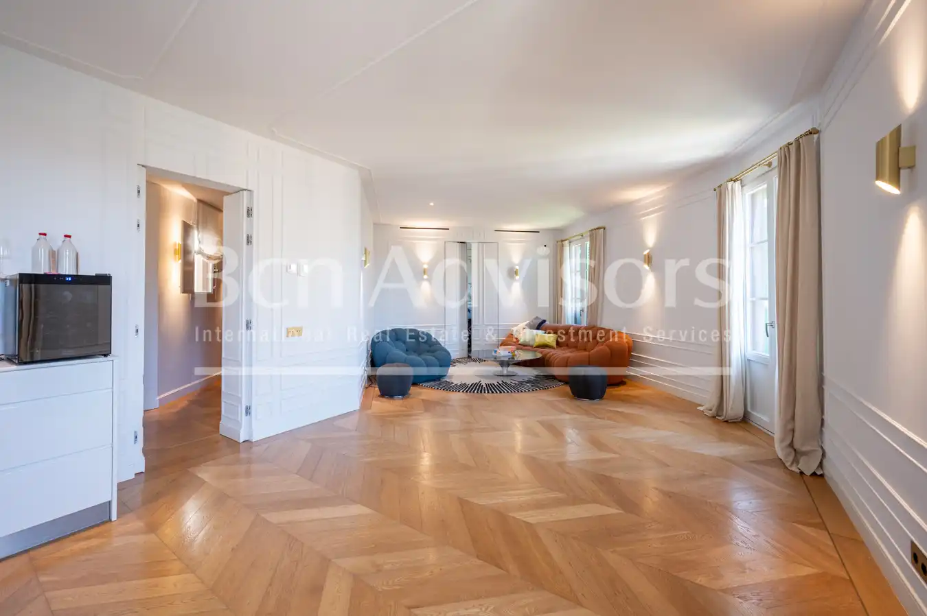 Sala de estar de Ático en venta en Barcelona con Aire acondicionado, Calefacción y Parquet
