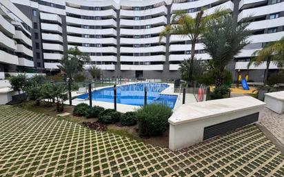 Swimming pool of Flat for sale in  Sevilla Capital  with Air Conditioner, Terrace and Storage room