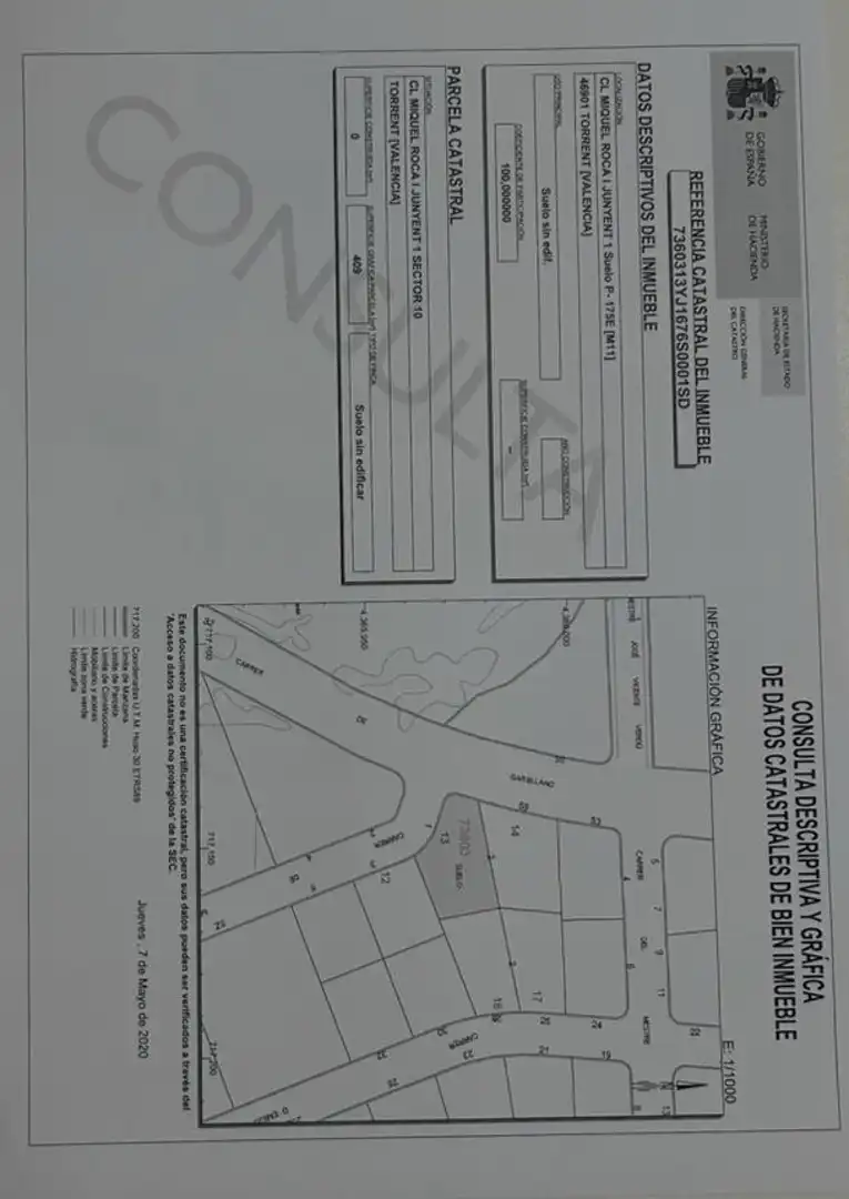 Terreny residencial en venda a Torrent - CL MIQUEL ROCA I JUNYENT 1