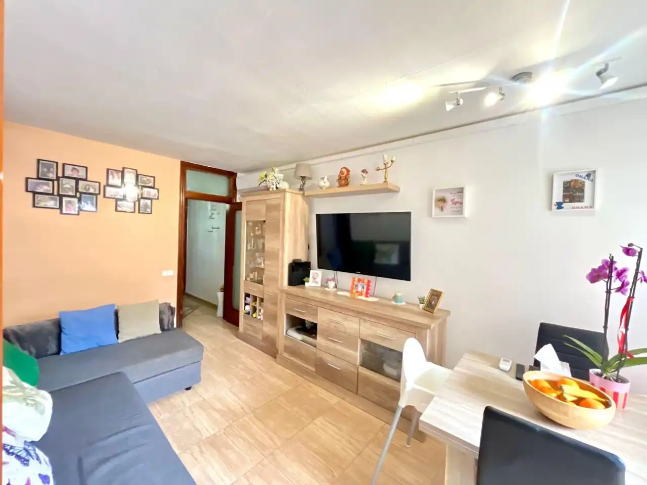 Sala de estar de Piso en venta en Mataró con Aire acondicionado y Terraza