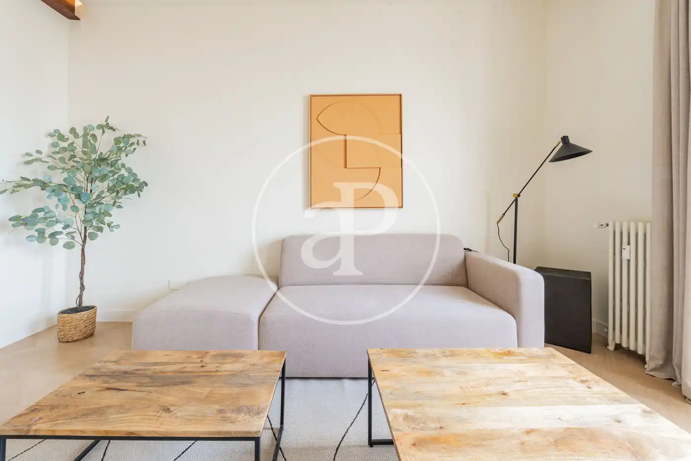 Wohnzimmer von Wohnung zur Miete in Madrid mit Klimaanlage, Heizung und Möbliert