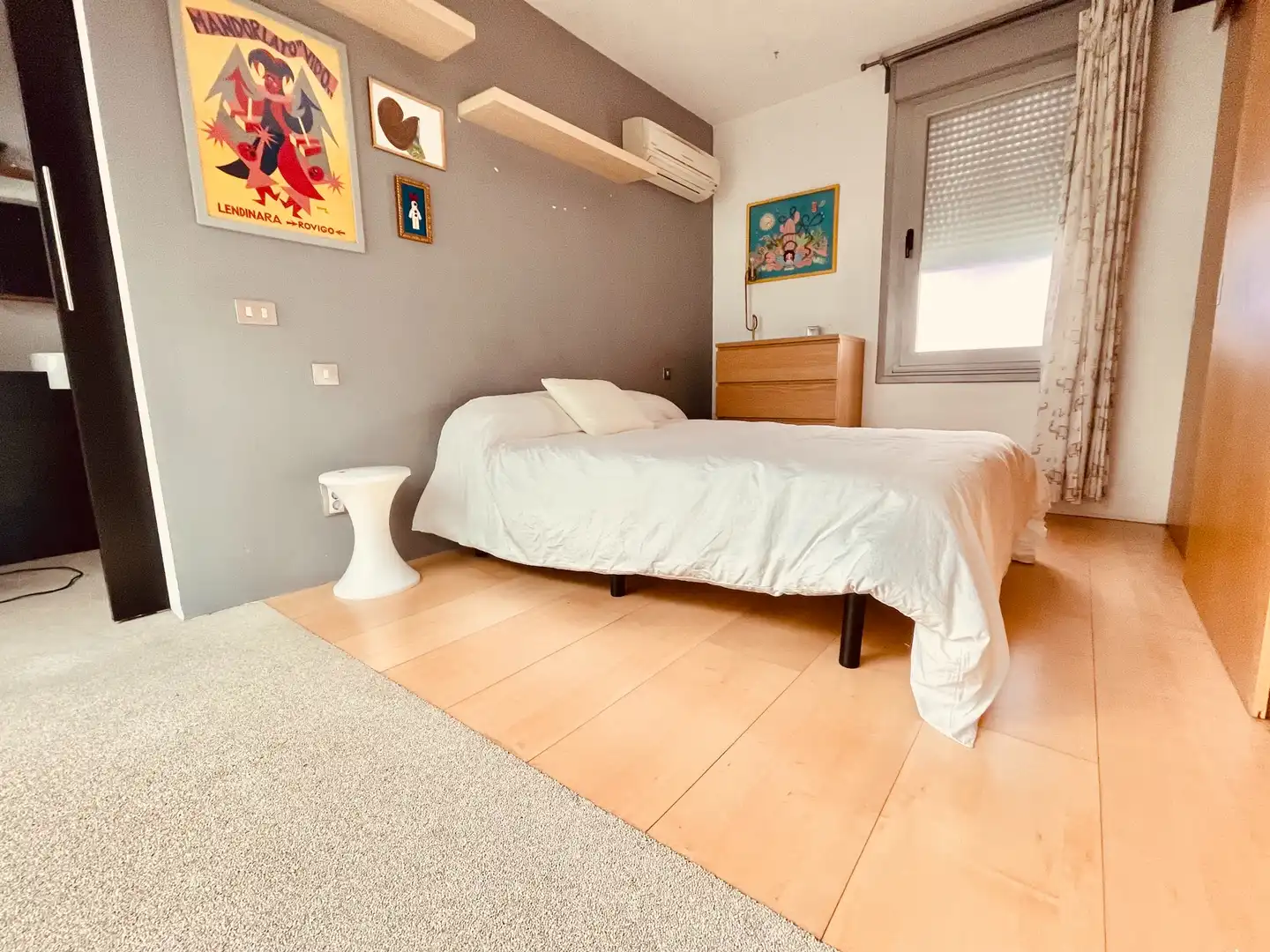 Schlafzimmer von Maisonette zur Miete in Madrid mit Klimaanlage, Heizung und Möbliert
