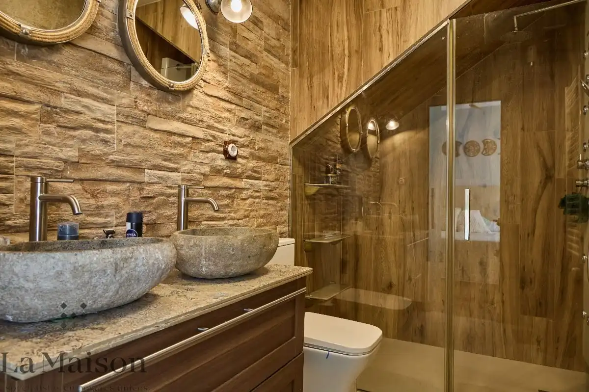 Bathroom of Houses for sale in Dosrius  with Heating, Private garden and Parquet flooring