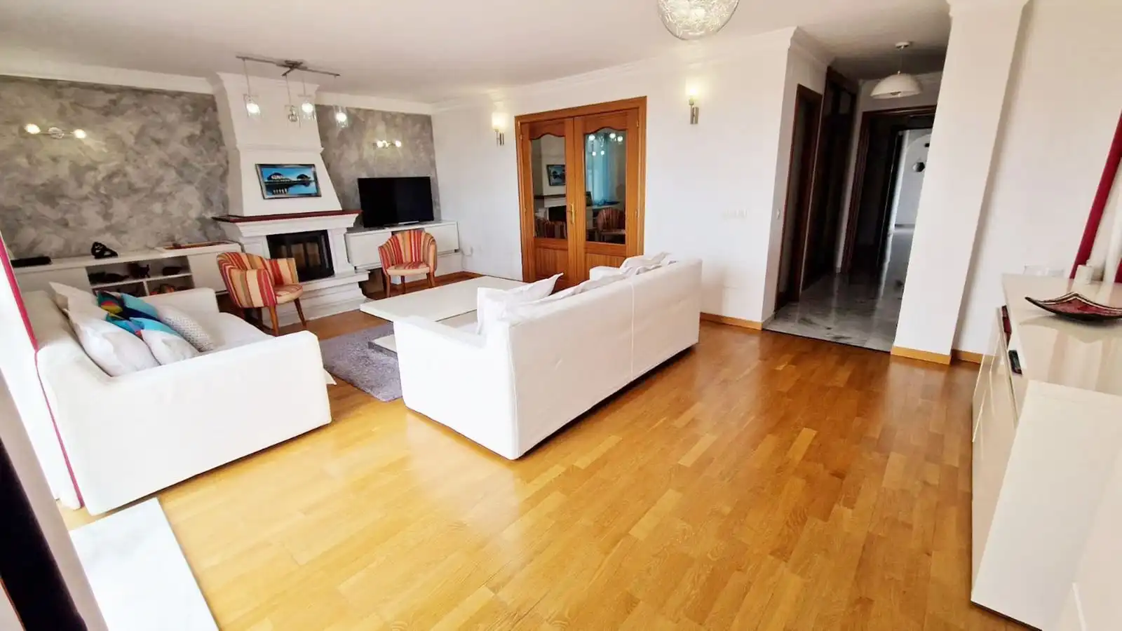 Sala d'estar de Àtic en venda en Mijas amb Aire condicionat, Calefacció i Parquet