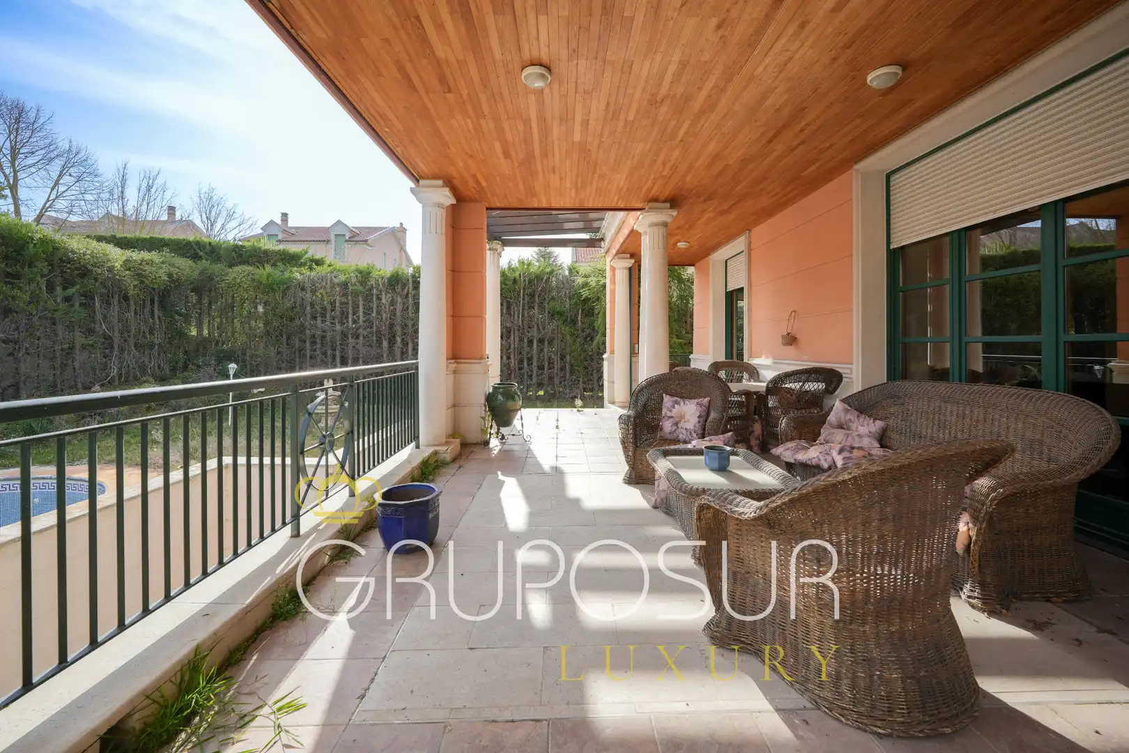 Terraza de Casa o chalet en venta en Valladolid con Calefacción, Jardín privado y Parquet