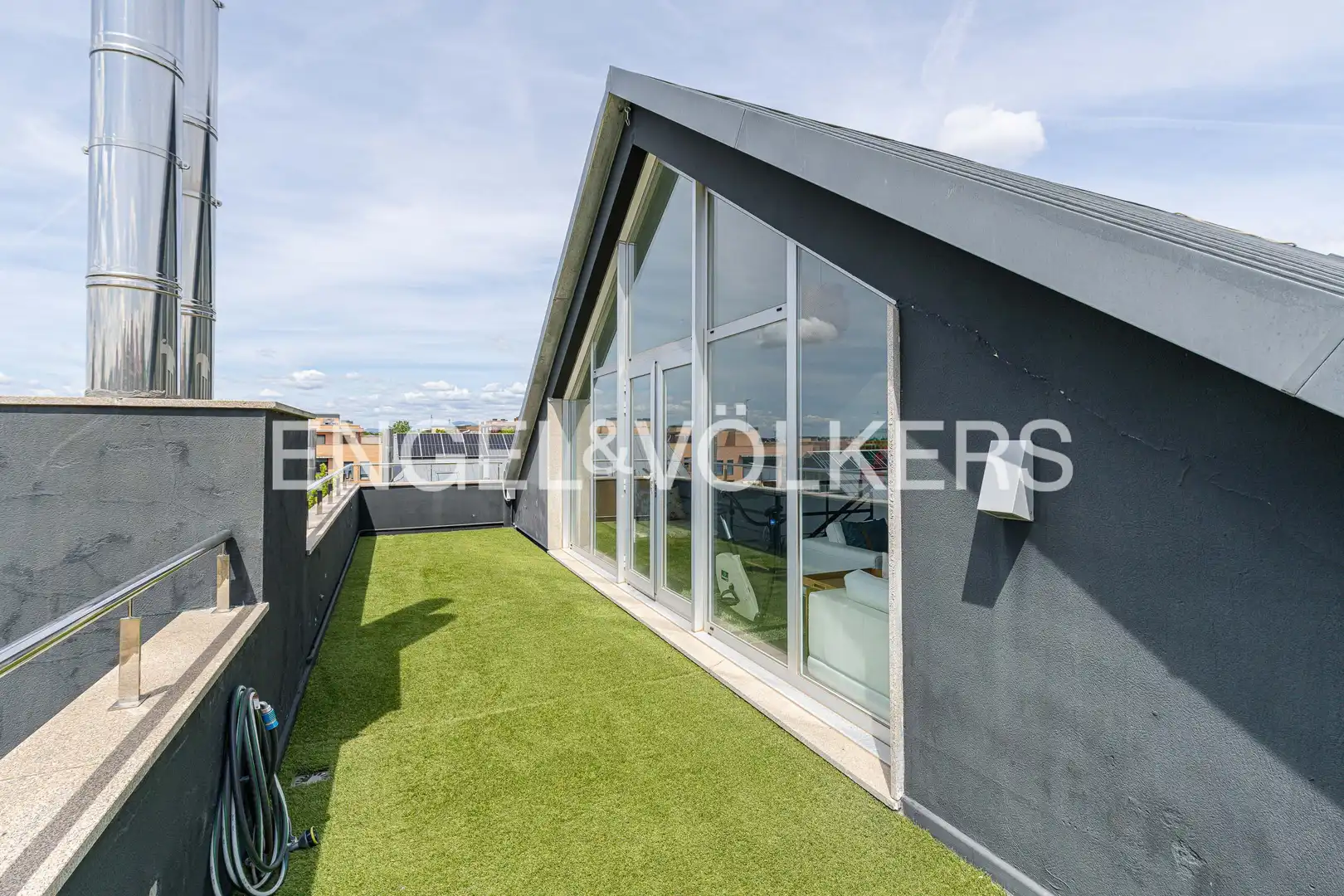 Terraza de Casa adosada en venta en Las Rozas de Madrid con Aire acondicionado, Calefacción y Jardín privado
