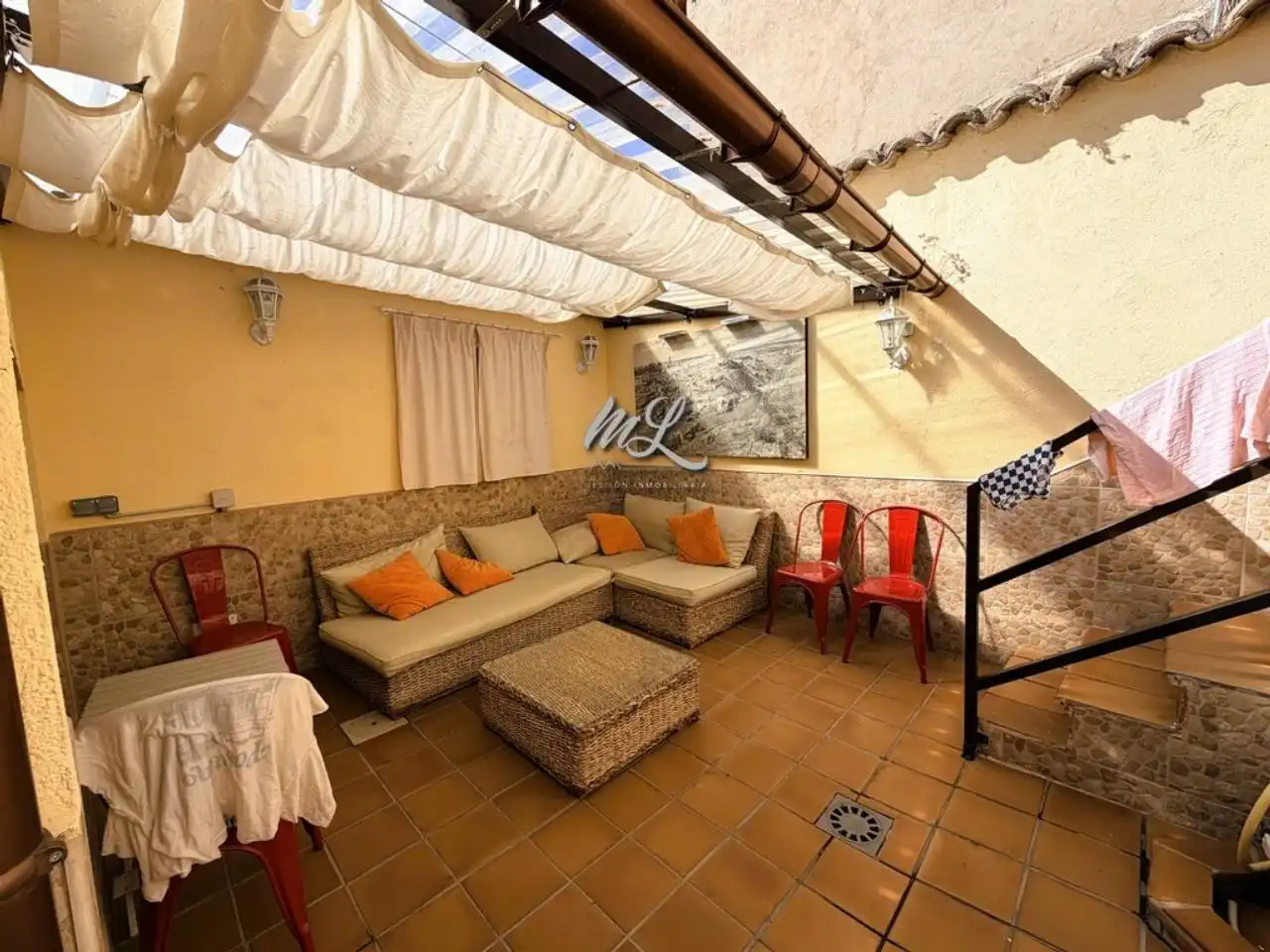 Terrassa de Casa adosada en venda en Toledo amb Aire condicionat, Calefacció i Jardí privat