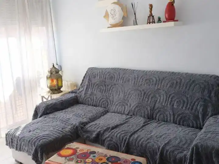 Wohnzimmer von Wohnung zum Verkauf in Badalona mit Klimaanlage