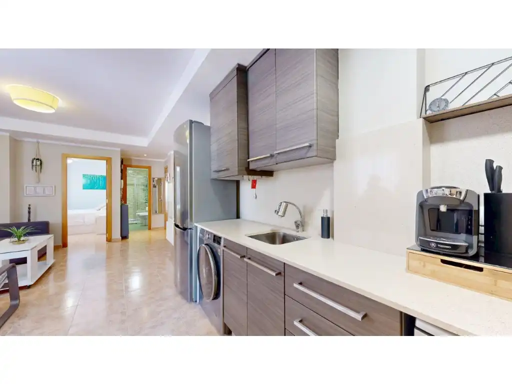 Cocina de Apartamento en venta en Chilches / Xilxes con Aire acondicionado, Terraza y Amueblado