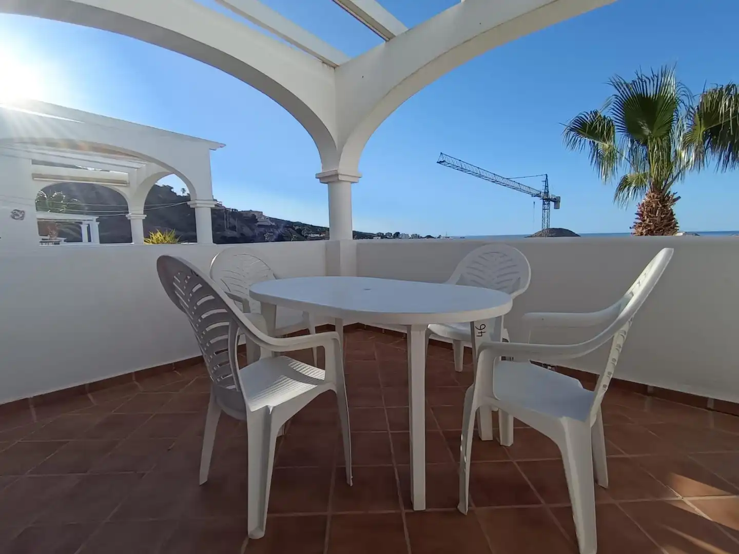 Terrace of Flat for sale in Pulpí  with Air Conditioner, Private garden and Furnished