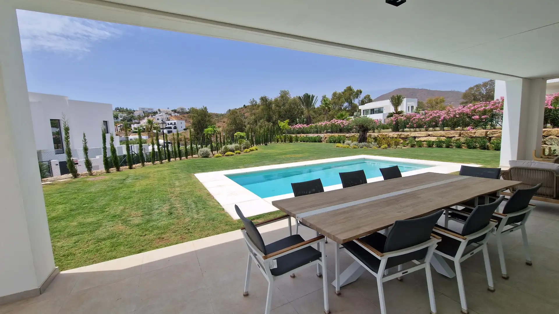 Terraza de Casa o chalet en venta en Mijas con Aire acondicionado, Jardín privado y Terraza