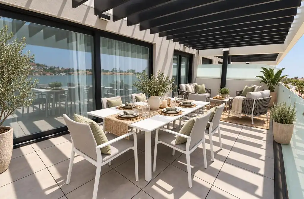 Terrassa de Apartament de lloguer en La Cala Mijas