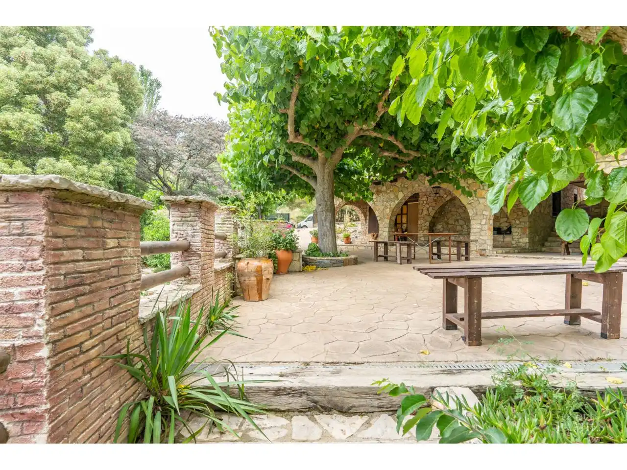 Jardí de Finca rústica en venda en Riudecols amb Calefacció, Jardí privat i Piscina