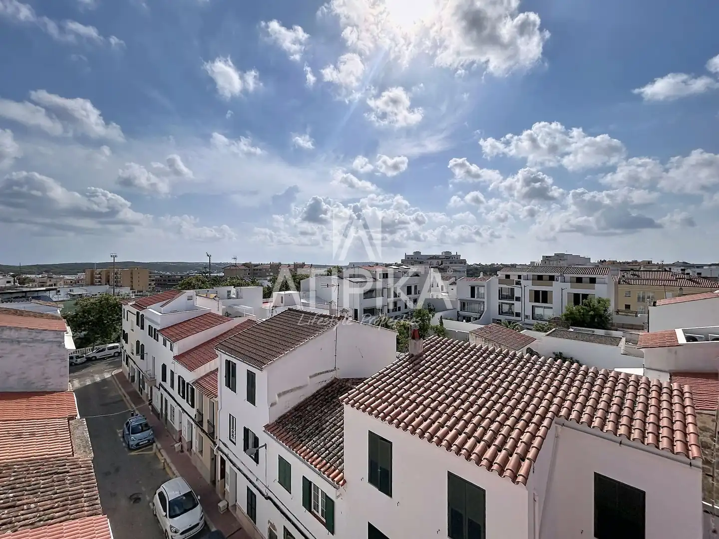 Exterior view of Flat for sale in Maó - Mahón  with Air Conditioner, Terrace and Furnished