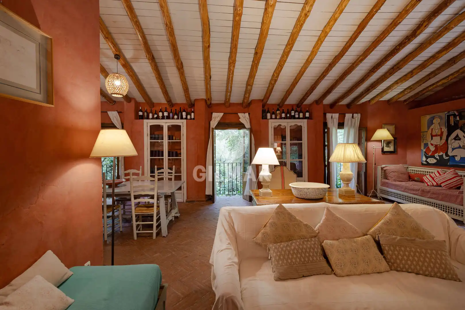 Sala de estar de Casa o chalet en venta en Grazalema con Calefacción, Jardín privado y Piscina