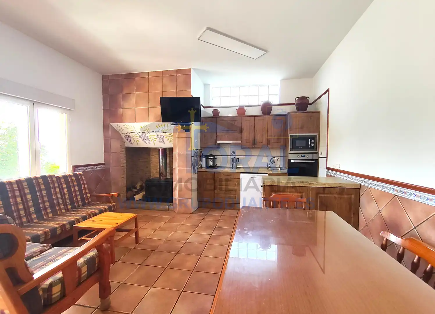 Cuina de Casa o xalet en venda en Siero amb Calefacció, Jardí privat i Parquet